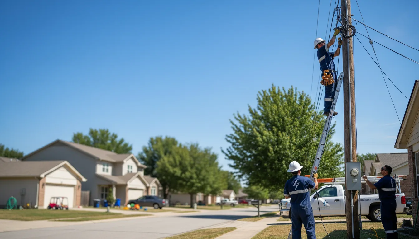 Residential electrician providing installation services in Brazoria, TX